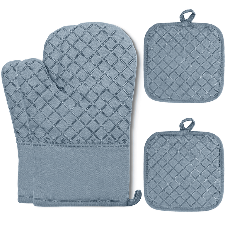 SUGARDAY OVEN MITTS BLUE 4PC