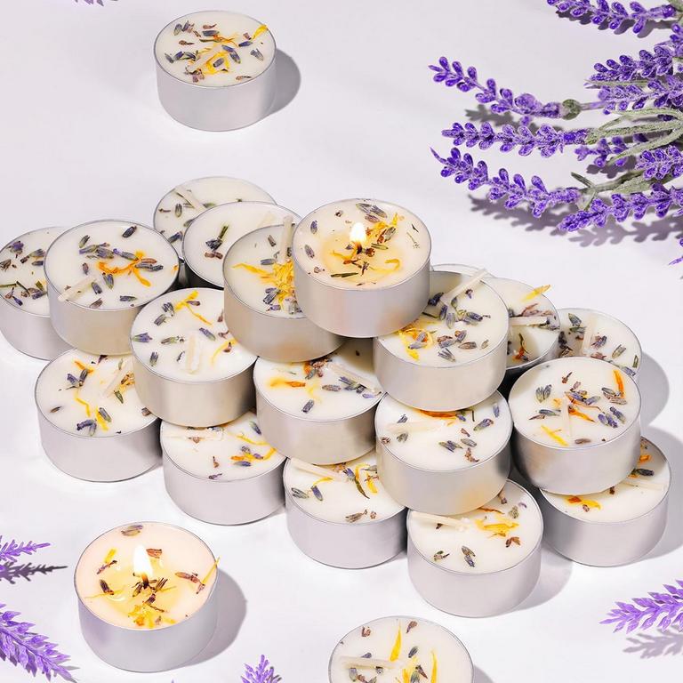 LAMORGIFT LAVENDER TEALIGHTS 48PK