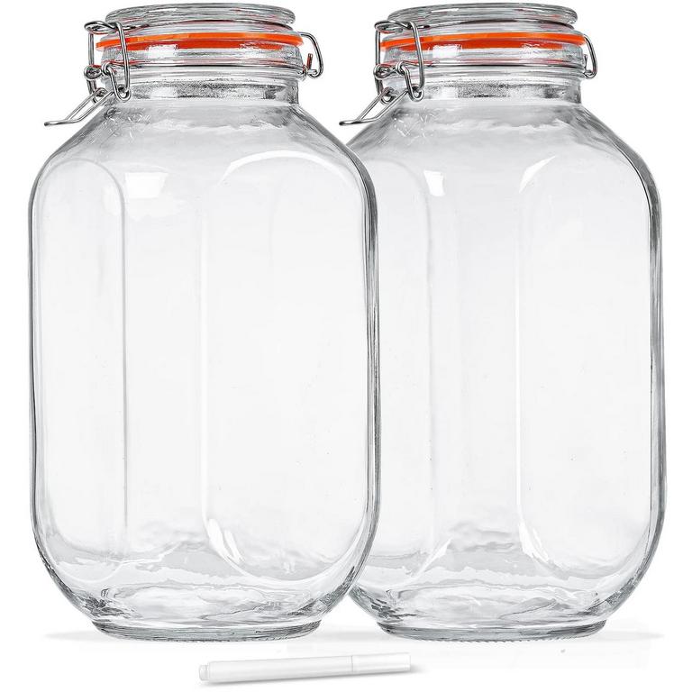 SYNTIC 1 GAL GLASS JARS 2PK