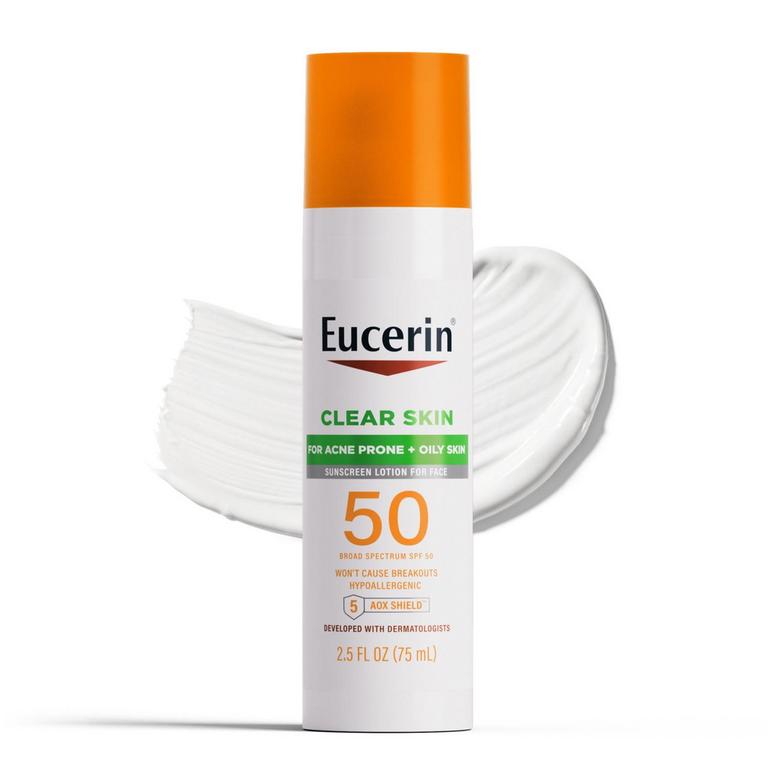 EUCERIN CLEAR SKIN SUNSCREEN LOTION 2.5 FL OZ