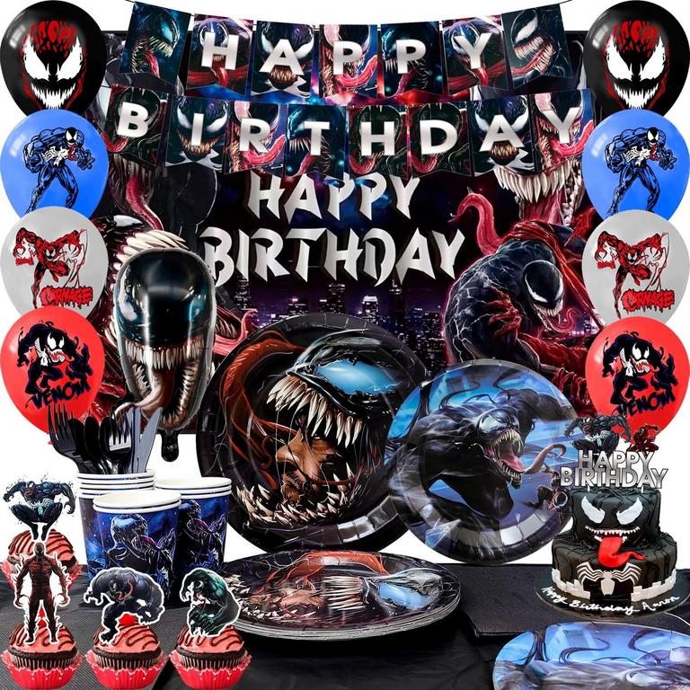 JOWPYTELOVLY VENOM PARTY SUPPLY SET