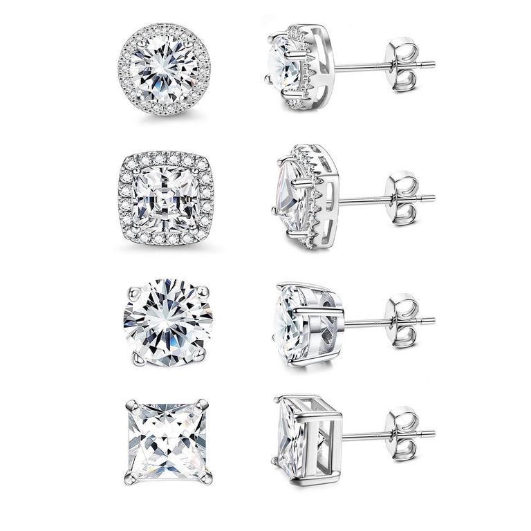 KRKCCO CUBIC ZIRCONIA EARRING SET
