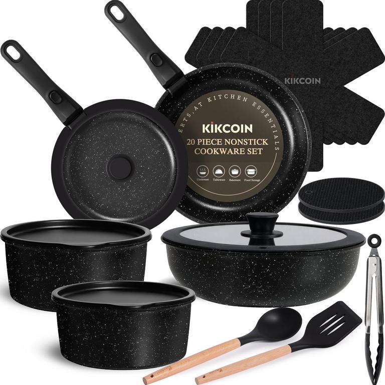 KIKCOIN 19PC COOKWARE SET