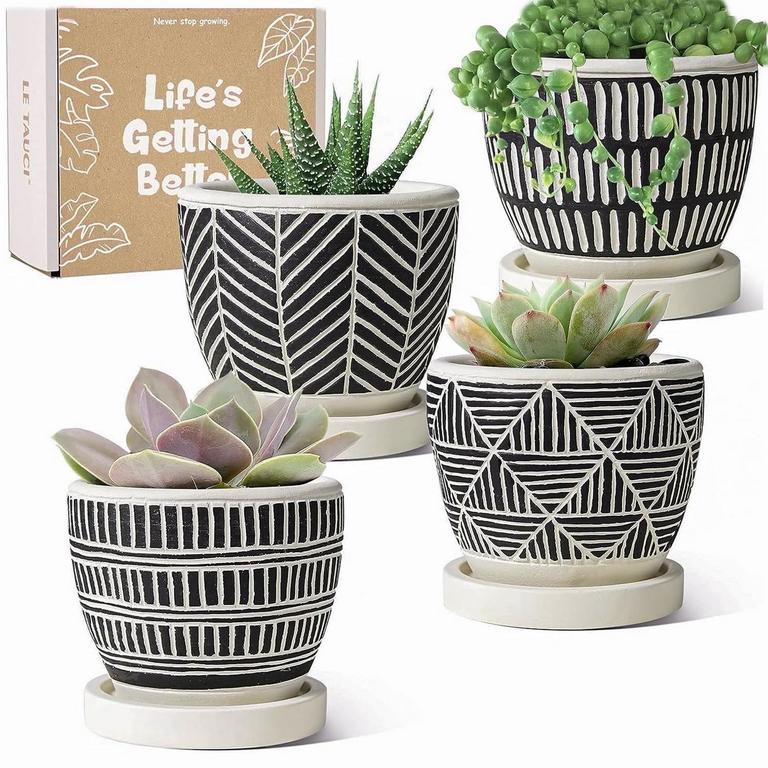 BEMAY PLANT POTS 3.5IN 4PK