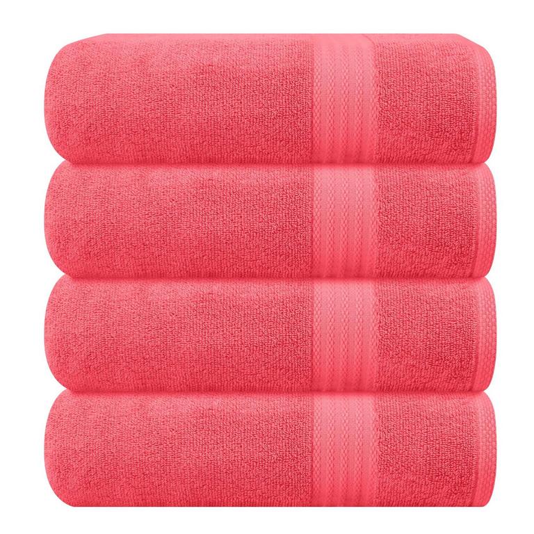 GLAMBURG BATH TOWELS 27X54IN 4PK