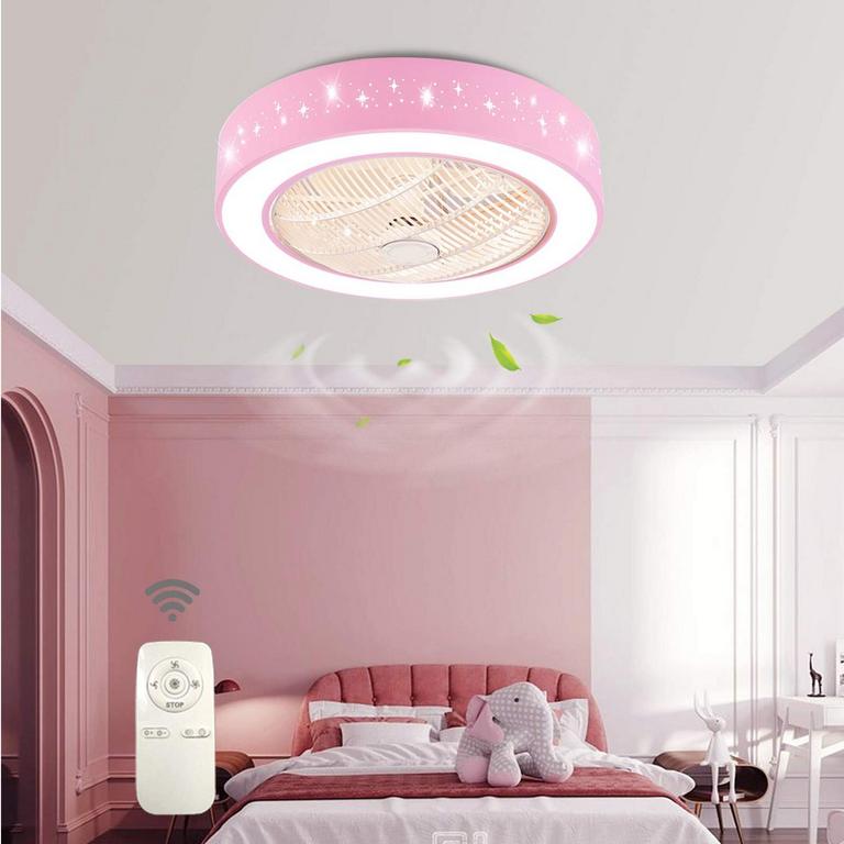 DNYSYSJ CEILING FAN PINK 21.6IN