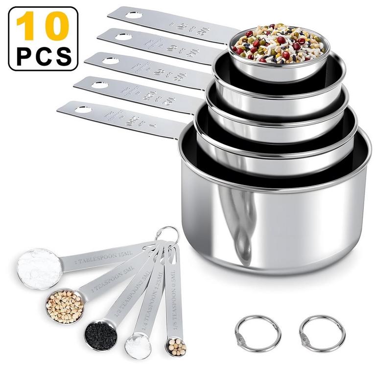 AOVKY MEASURING CUPS & SPOONS SET