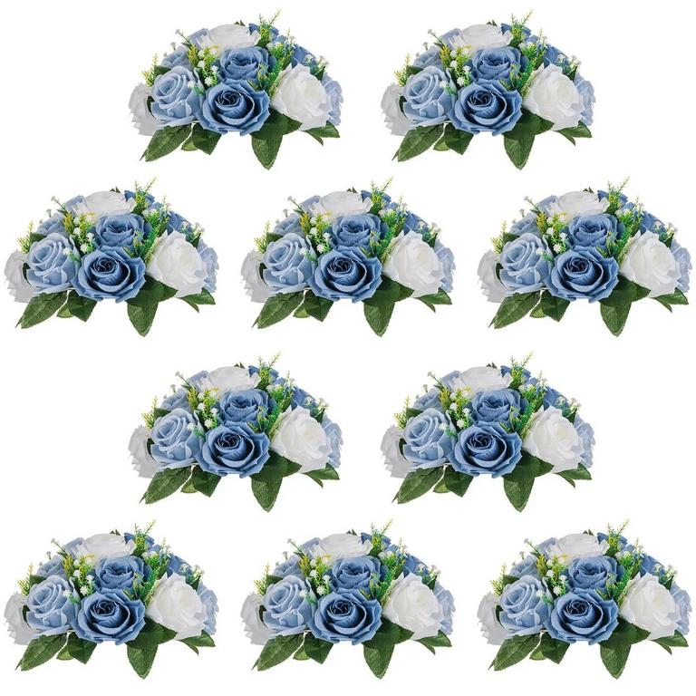 GLASSEAM FAUX FLOWER BALLS 10PK