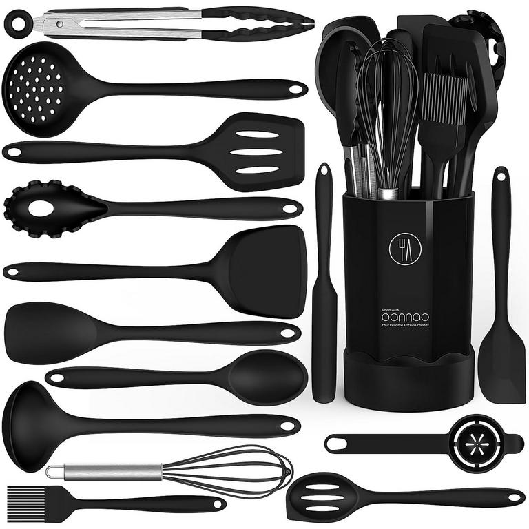 OANNAO BLACK UTENSILS SET 15PC
