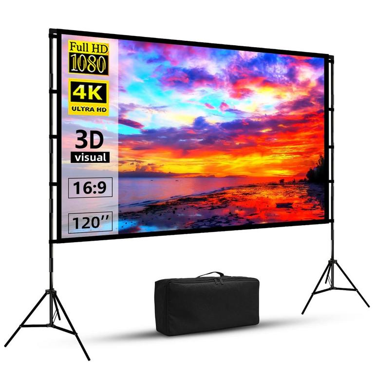 FLORASCENT 120IN PROJECTOR SCREEN