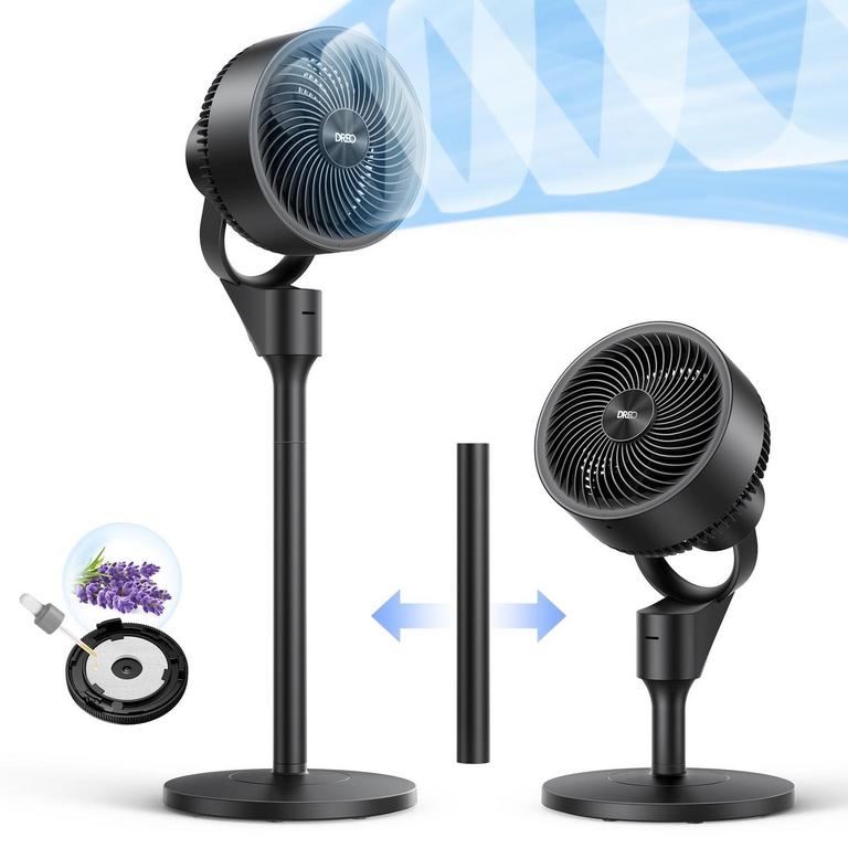 DREO 2-IN-1 PEDESTAL FAN