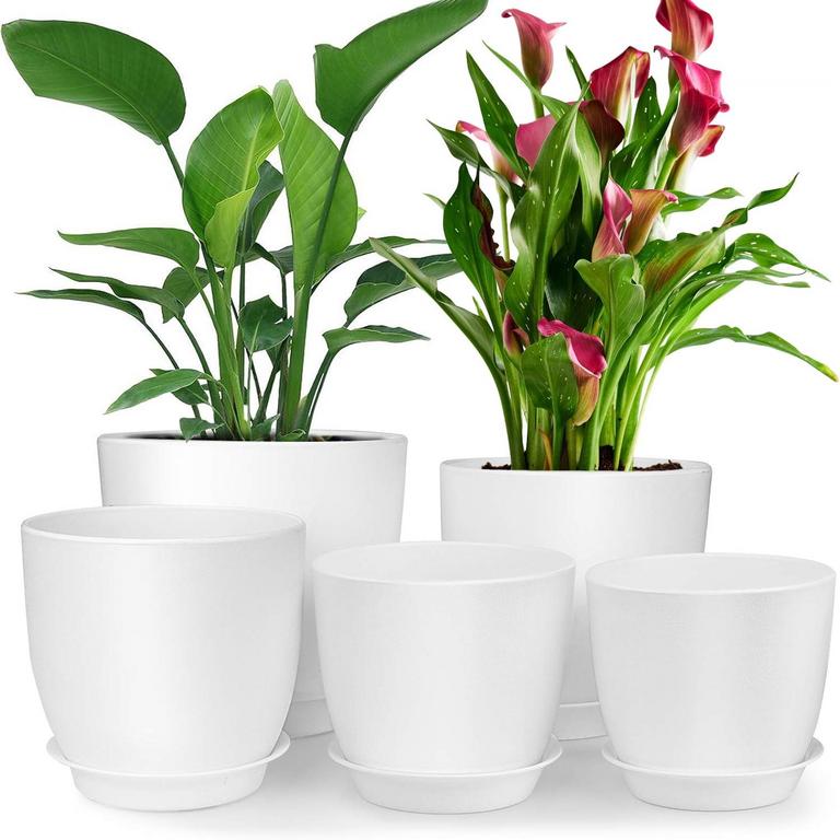 XUEYU 5PK PLANT POTS 4.5-7IN