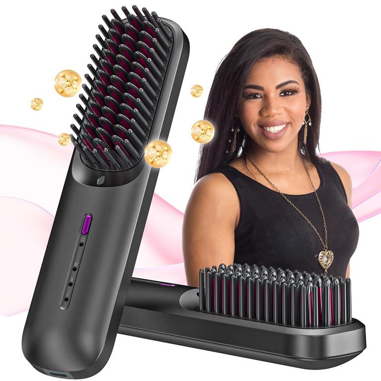 RACCOMB CORDLESS STRAIGHTENER BRUSH