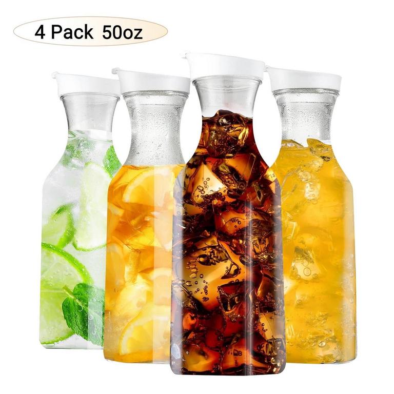 JUNLIN 50OZ PLASTIC PITCHERS 4PK