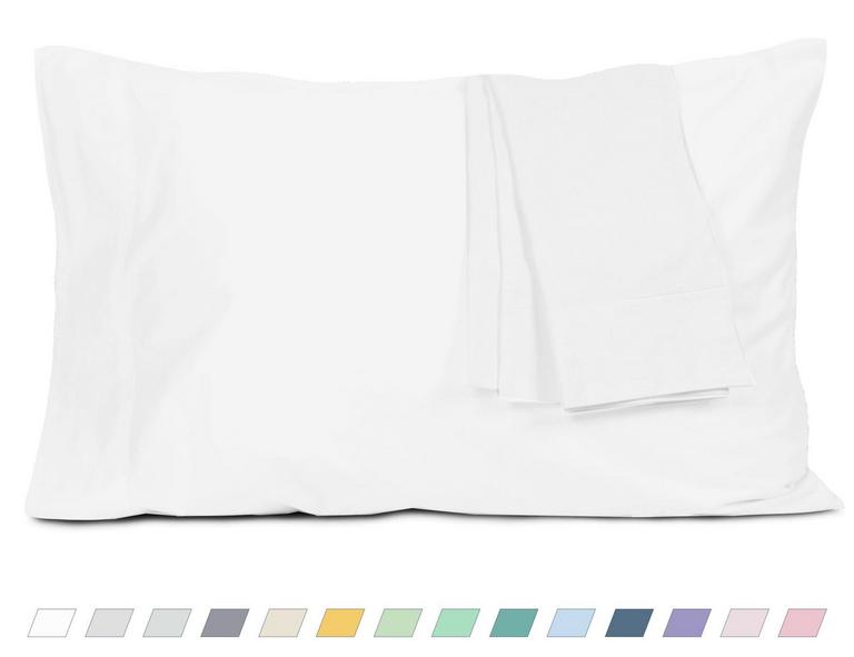 HOMTEC COTTON PILLOWCASES STD/QN 2PK