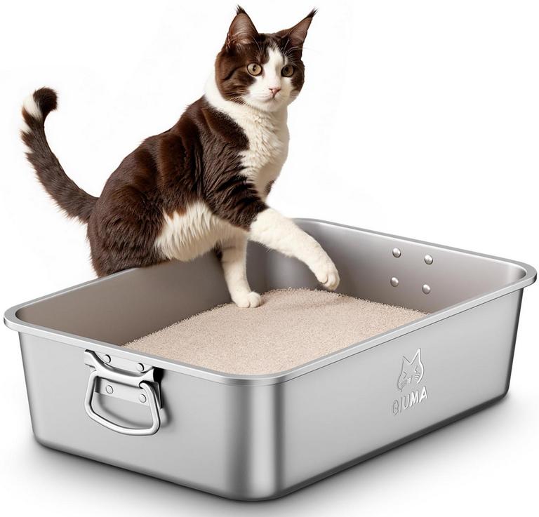 QIUMA STAINLESS LITTER BOX L