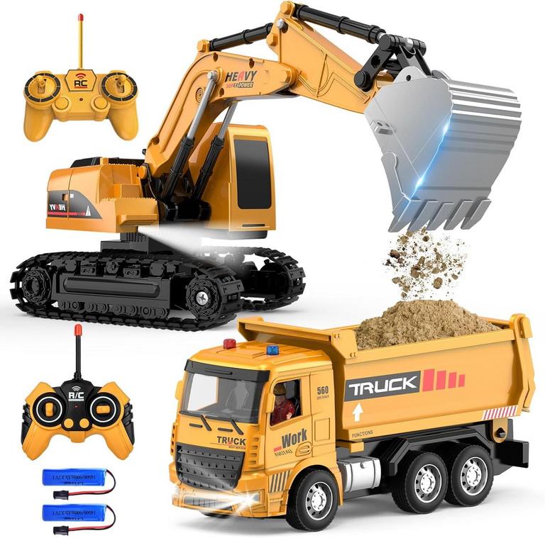 MLCNLES RC EXCAVATOR TOY SET