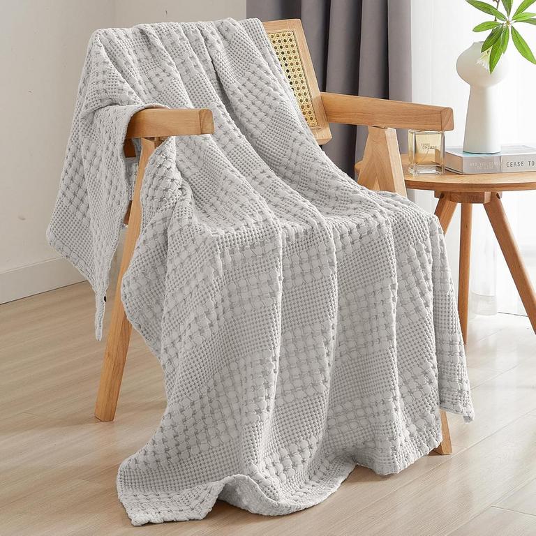PHF WAFFLE WEAVE THROW BLANKET