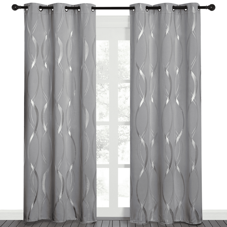 NICETOWN BLACKOUT CURTAINS 42IN X 84IN 2PK
