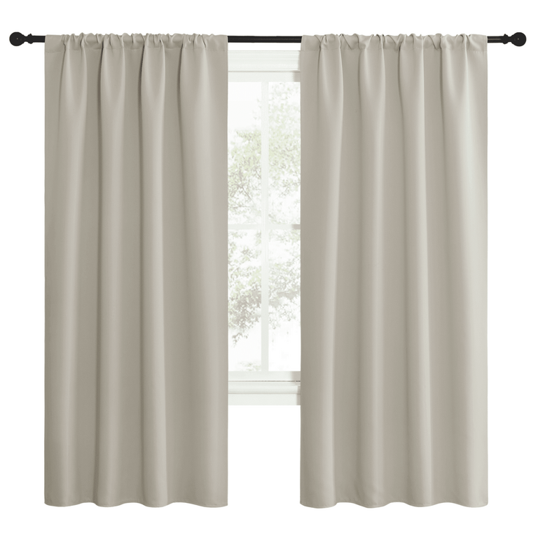 NICETOWN BLACKOUT CURTAINS 72IN X 42IN 2PK