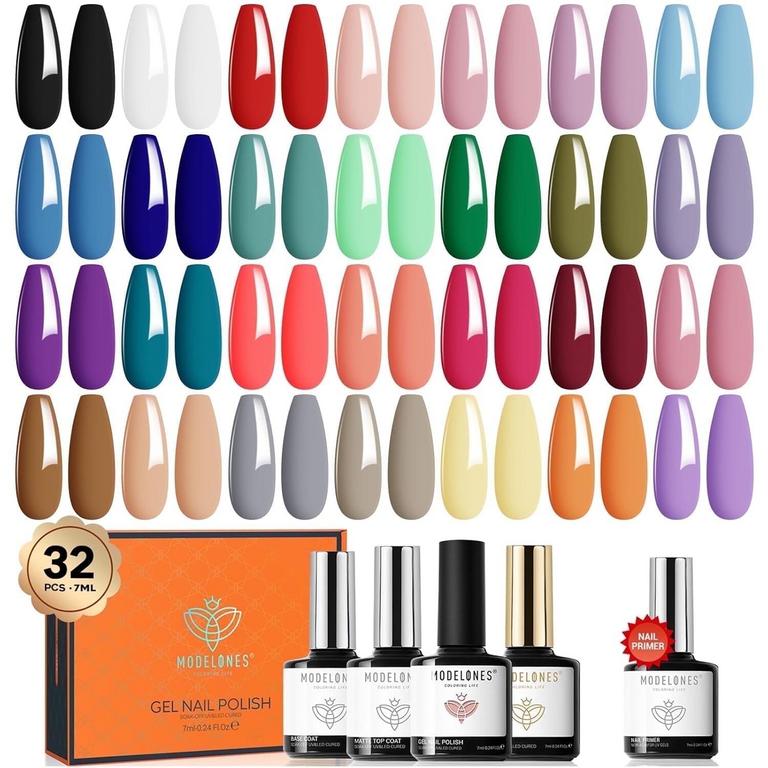 MODELONES 32 PCS GEL NAIL POLISH SET 