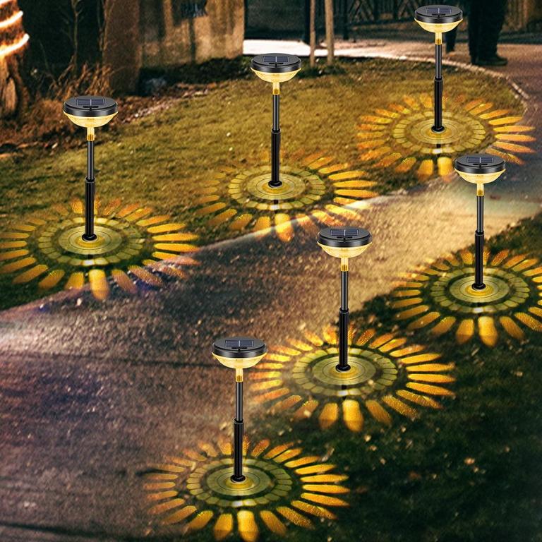 SYENLL 6PK SOLAR PATHWAY LIGHTS