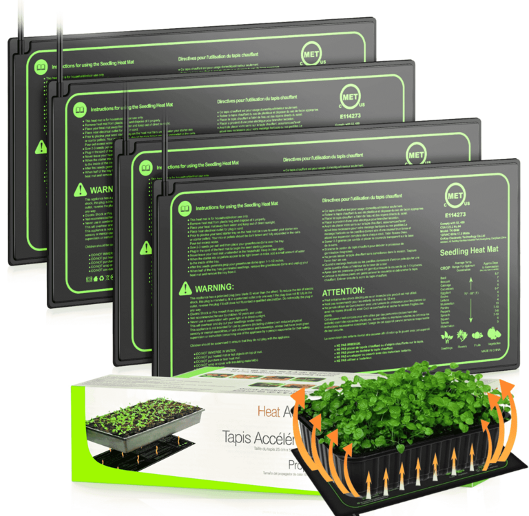 OAENAU 4PK SEEDLING HEAT MATS