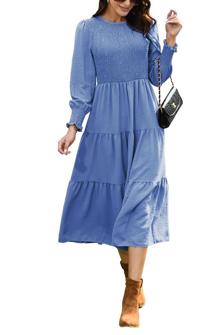 MENGPIPI DRESS WOMEN XL (16-18) BLUE