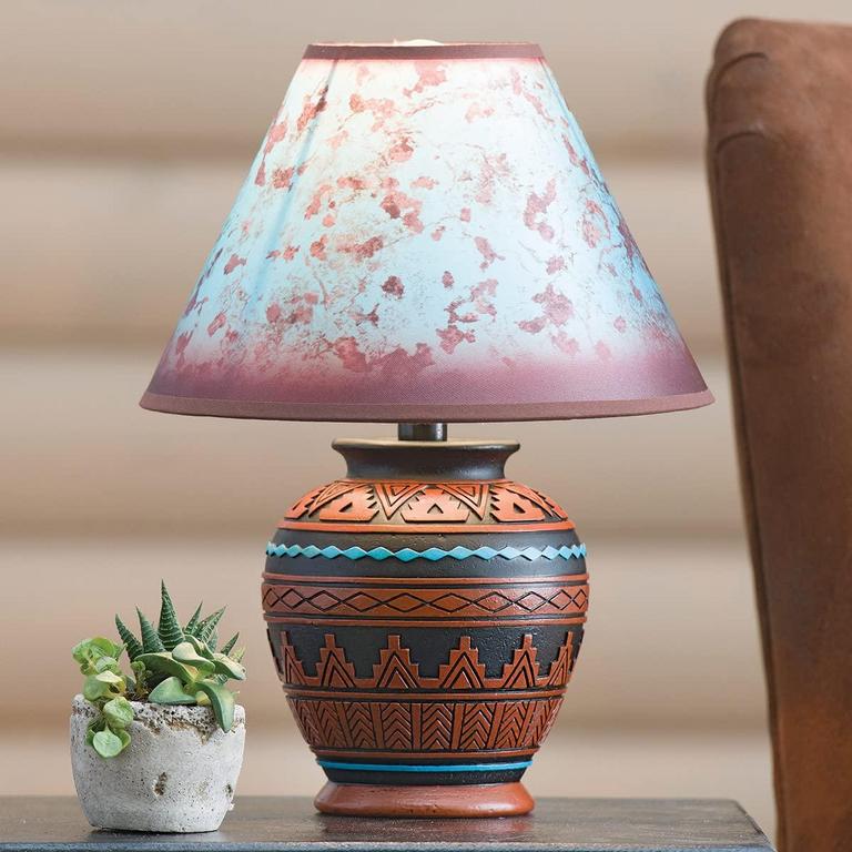 BLACK FOREST DECOR LAMP 14IN