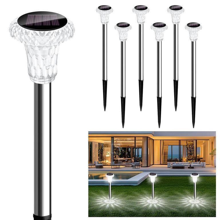 OKAYGOO SOLAR PATHWAY LIGHTS 6PK