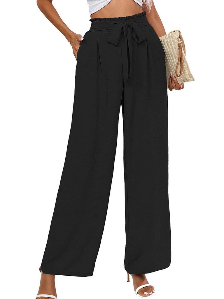 CHICLILY WIDE LEG PANTS WOMENS L