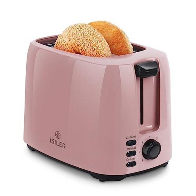 ISILER PINK 2 SLICE TOASTER