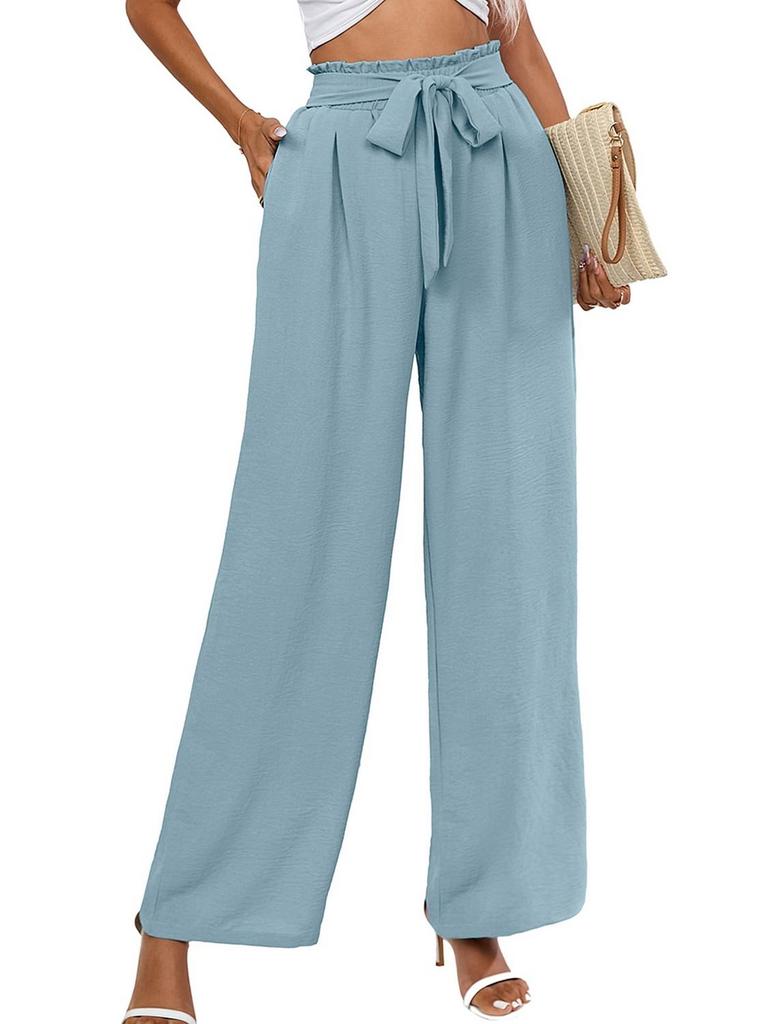 CHICLILY WIDE LEG PANTS WOMENS L