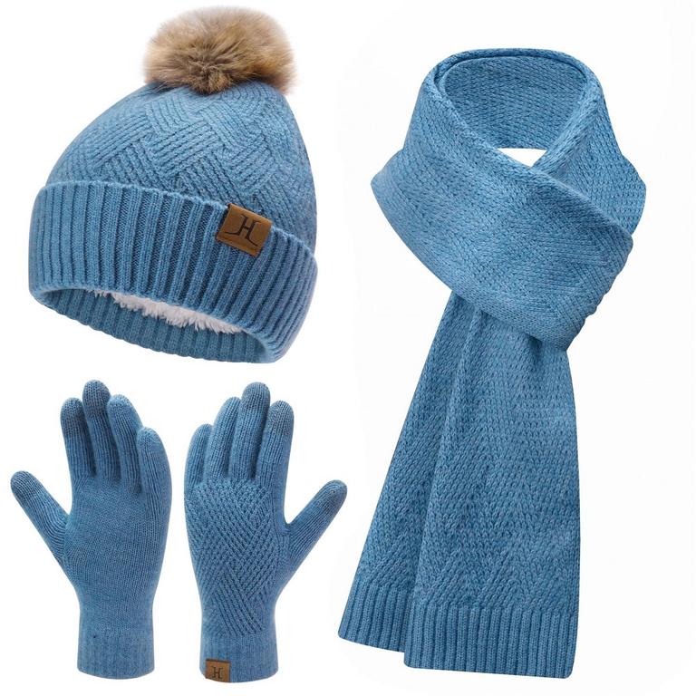 FANTASTIC ZONE WOMENS BEANIE SCARF & GLOVES SET