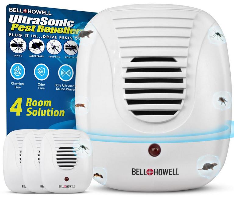 BELL+HOWELL ULTRASONIC PEST REPELLER 4PK