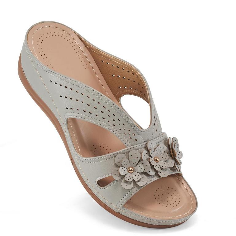 ECETANA SANDALS WOMENS 10 GREY