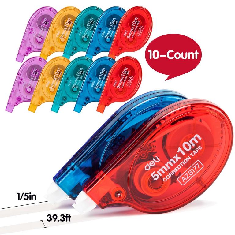 DELI CORRECTION TAPE 10CT