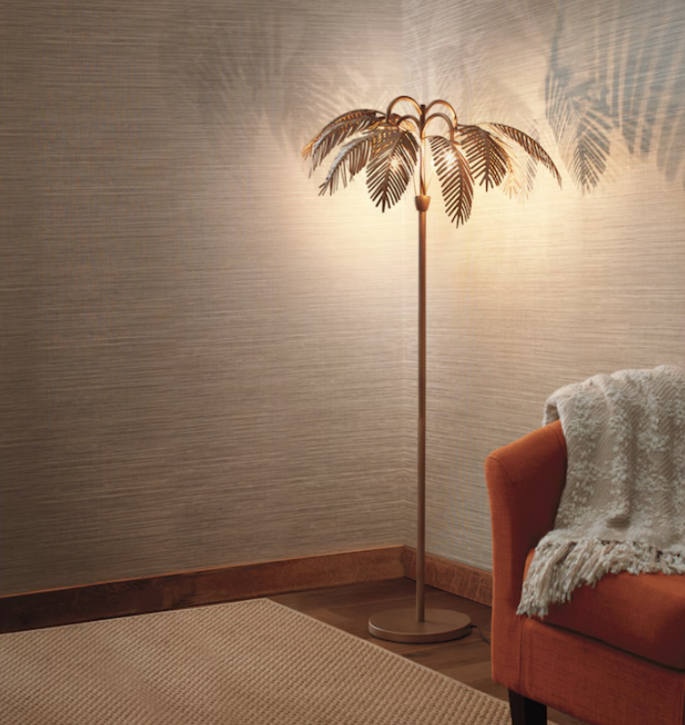 PALM FLOOR LAMP 57IN