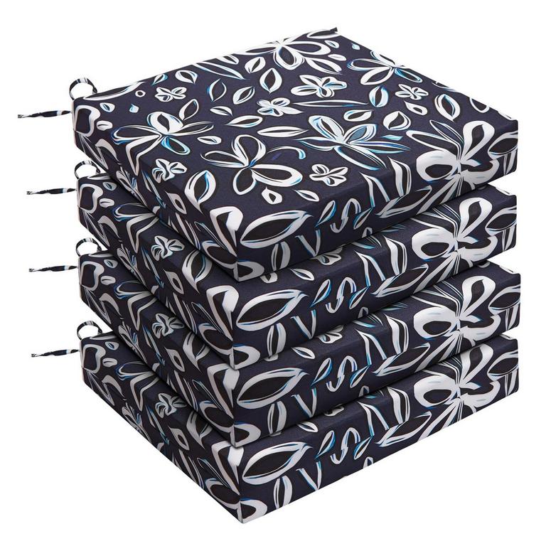 UNIKOME 18.5IN X 16IN PATIO CHAIR CUSHIONS 4PK
