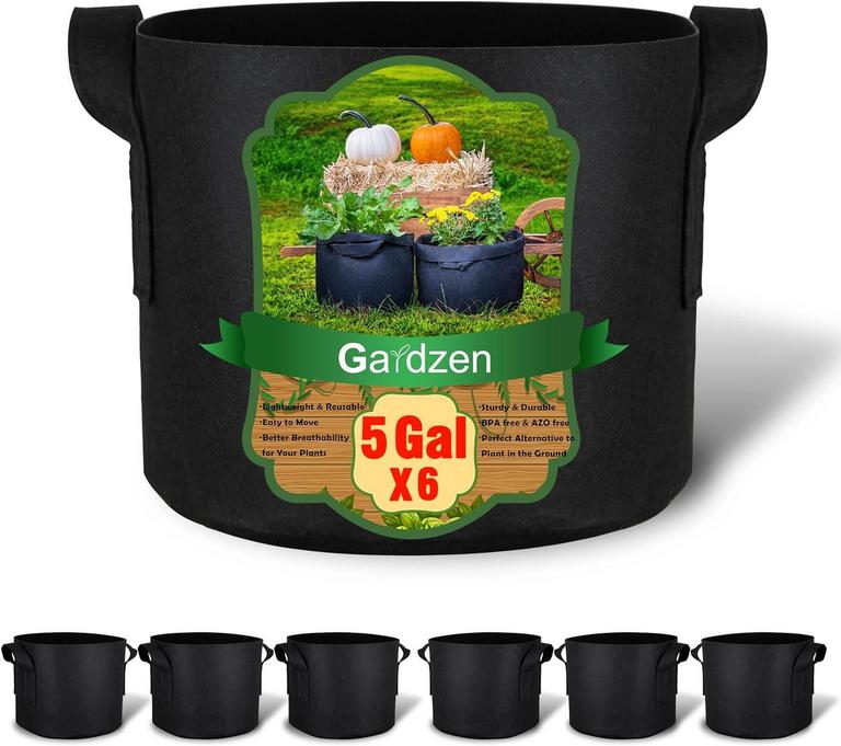 GARDZEN 5 GAL GROW BAGS 6PK