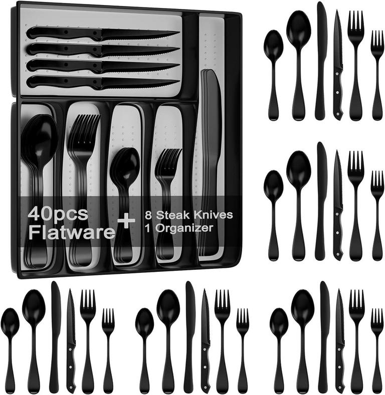 KOSBON 49PC SILVERWARE SET