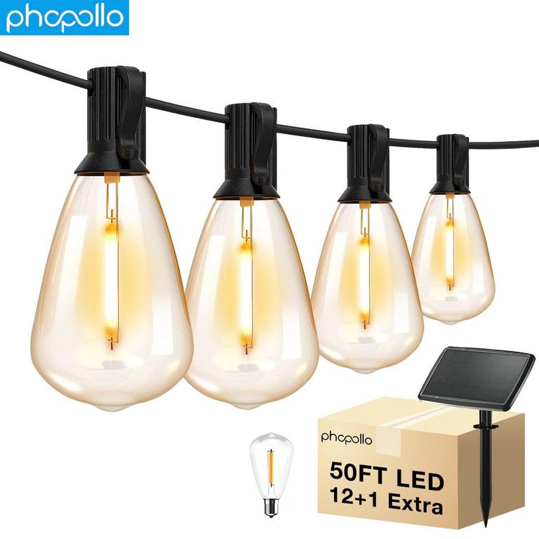 PHOPOLLO 50FT OUTDOOR LIGHTS