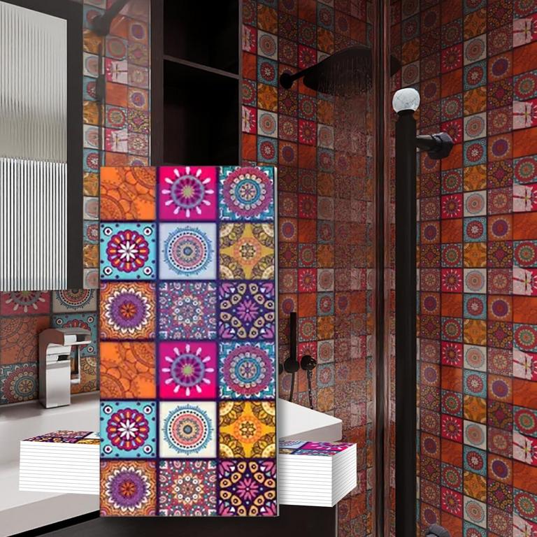 KUAGINZUHE MARBLE STICKER TILES 23.6IN X 11.8IN 10PCS