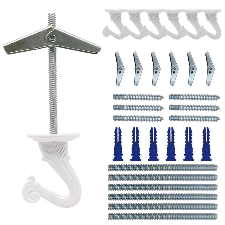 NACETURE CEILING HOOKS 6PK