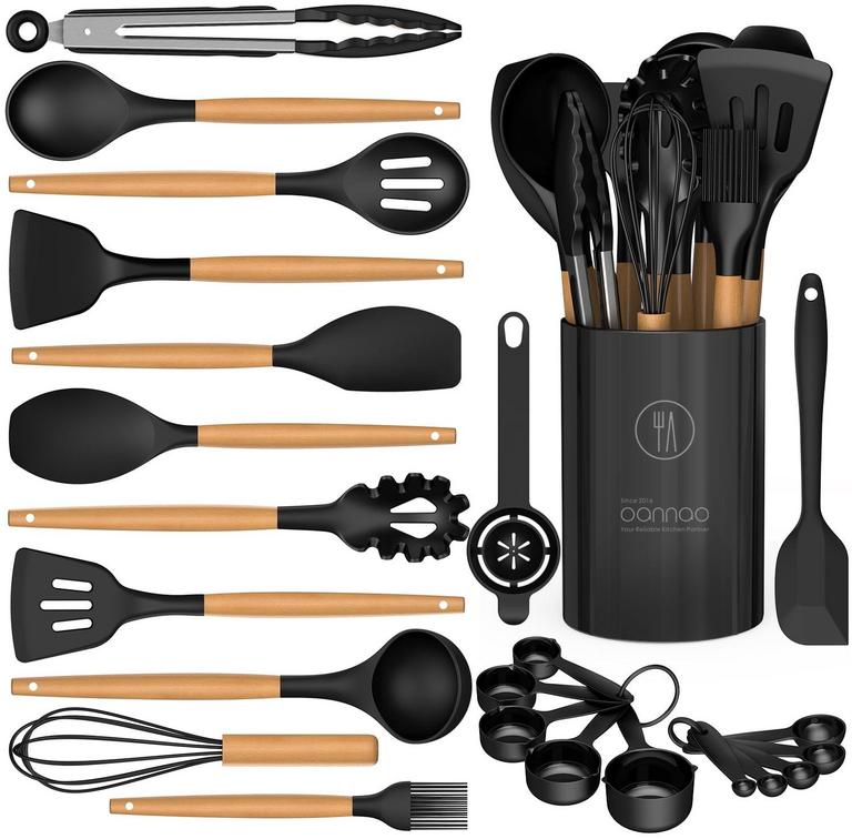 OANNAO SILICONE COOKING UTENSILS SET 