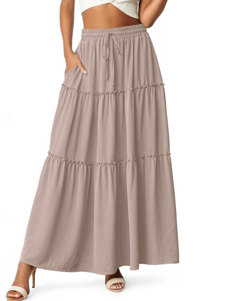 QUEPLY WOMENS M MAXI SKIRT