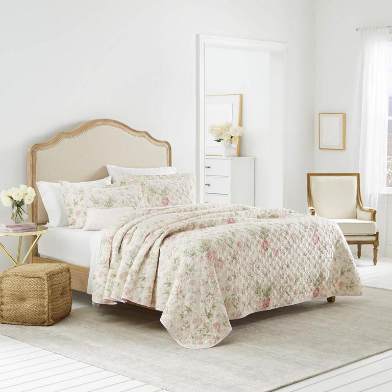 LAURA ASHLEY QN QUILT SET