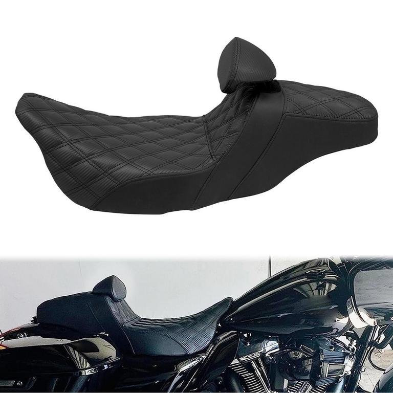 MOTOSIKLETA 2-UP MOTORCYCLE SEAT BLACK
