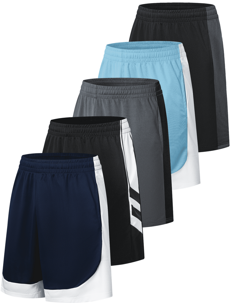 TELALEO MENS 2XL ATHLETIC SHORTS 5PK