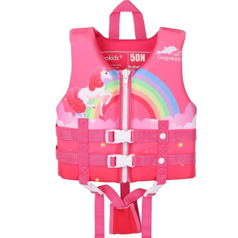GOGOKIDS RED UNICORN LIFE VEST 22-50LBS